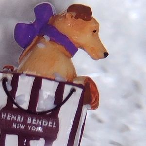 Henri Bendel Globe Retired Puppy Love Snow Globe $